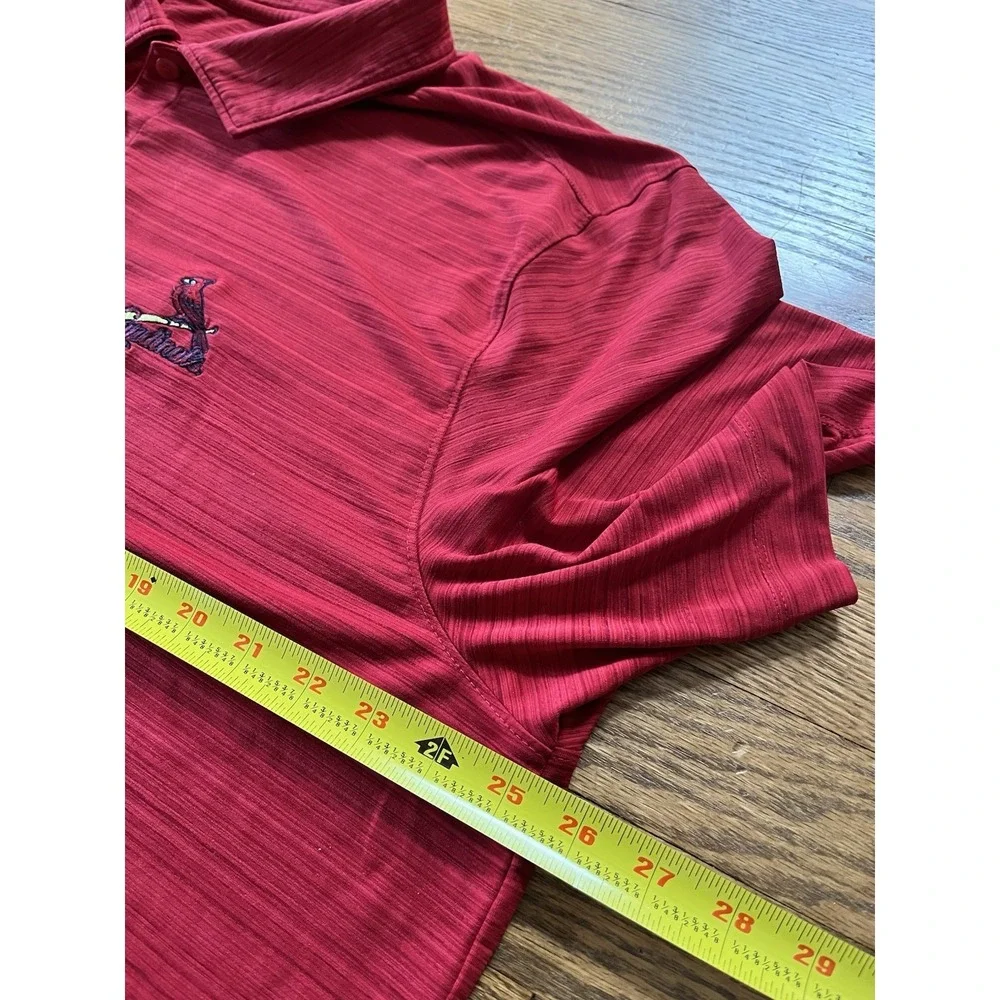 St. Louis Cardinals Men's XL Red Polo Shirt MLB DryTec 50+ Cutter & Buck - Picture 8 of 9